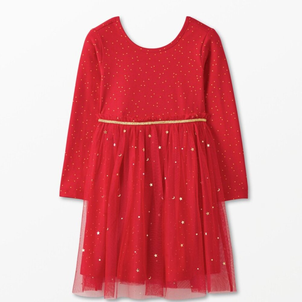 NWOT Hanna Andersson Super Soft Shimmer Tulle Skater Dress
